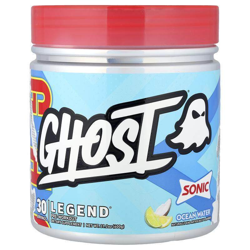 Ghost,Legend®, Pre-Workout, Sonic, Ocean Water, 21.2 oz (600