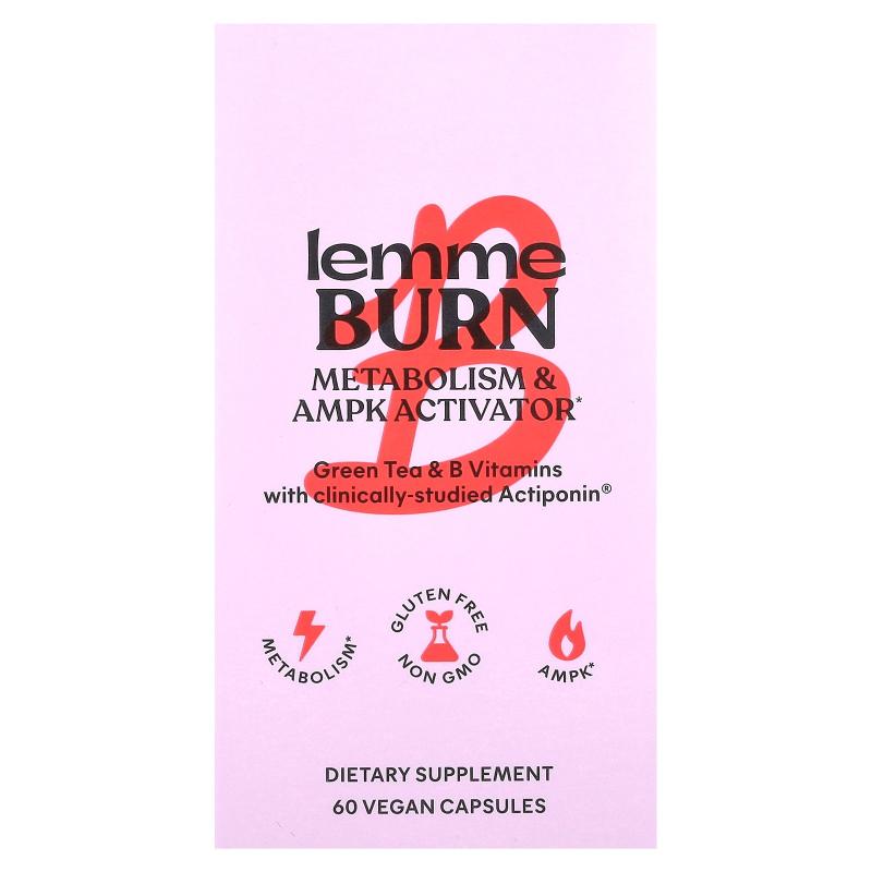 Lemme,Burn, Metabolism & AMPK Activator, 60 Vegan Capsules