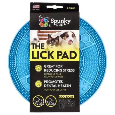 Spunky Pup,The Lick Pad, Dog &amp; Cat, Round, 1 Count
