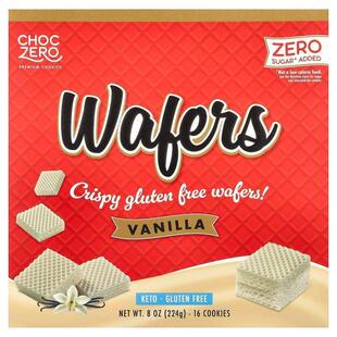 ChocZero,Wafers, Vanilla, 16 Cookies, 8 oz (224 g)