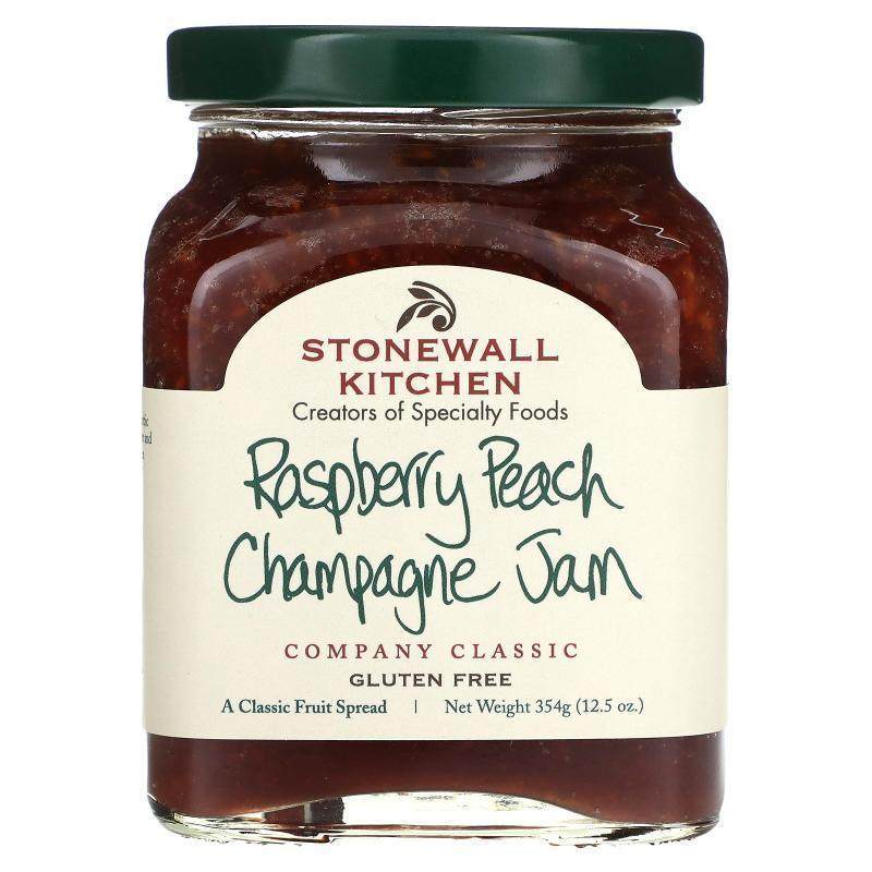 Stonewall Kitchen,Raspberry Peach Champagne Jam, 12.5 oz (35