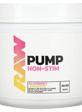 Raw Sport Supplement Company LLC,Pump, Non-Stim, Raspberry L