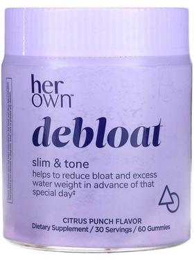 Her Own,Debloat Gummies, Citrus Punch, 60 Gummies
