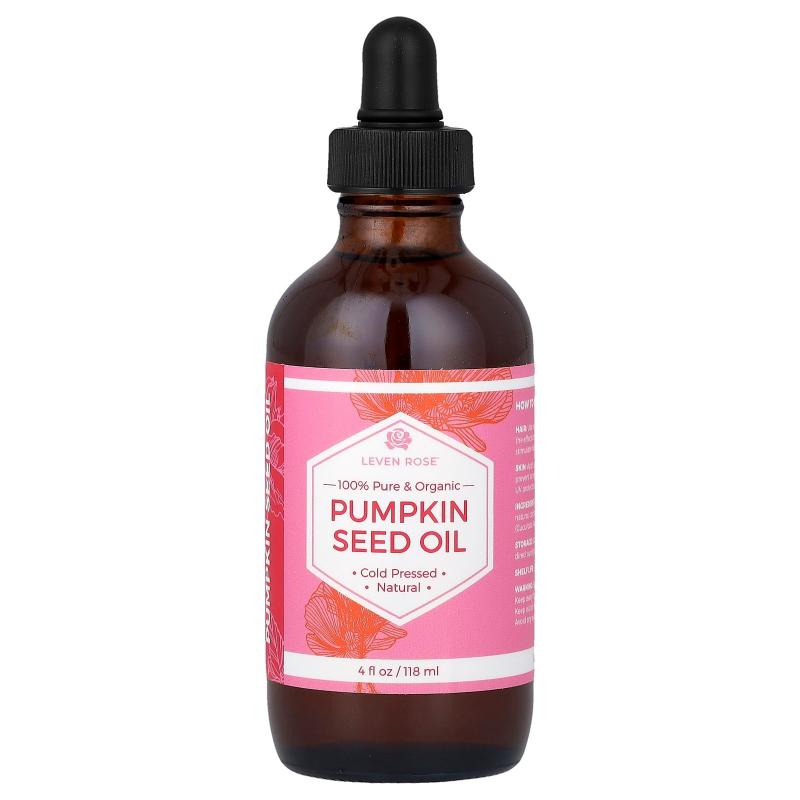 Leven Rose,100% Pure & Organic Pumpkin Seed Oil, 4 fl oz (11