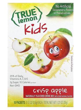 True Citrus,True Lemon, Kids Drink Mix, Crisp Apple