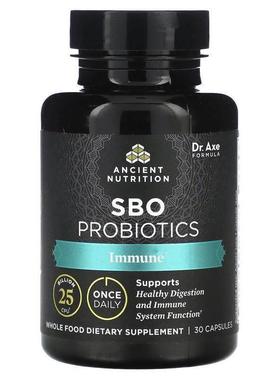 Dr. Axe / Ancient Nutrition,SBO Probiotics, Immune, 25 Billi