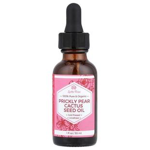 Leven Rose,全正有机梨果仙人掌籽油，1 液量盎司（30 毫升）