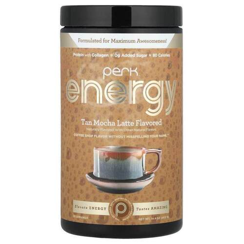 Perk Energy,棕色摩卡拿铁，14.4 盎司（402 克）