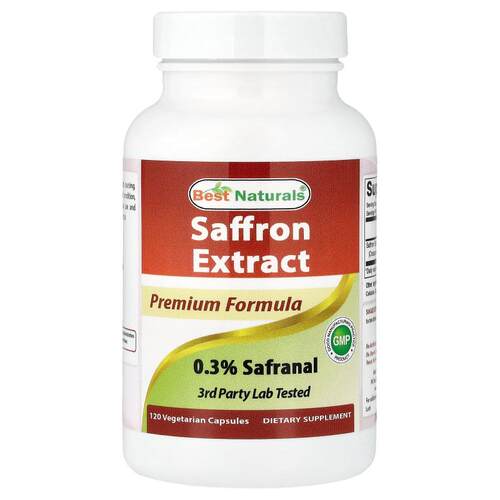 Best Naturals,Saffron Extract, 120 Vegetarian Capsule (88.5