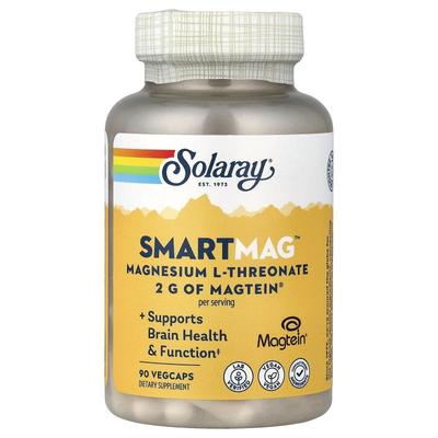 Solaray,SmartMag® Magnesium L-Threonate, 90 VegCaps (48 mg p