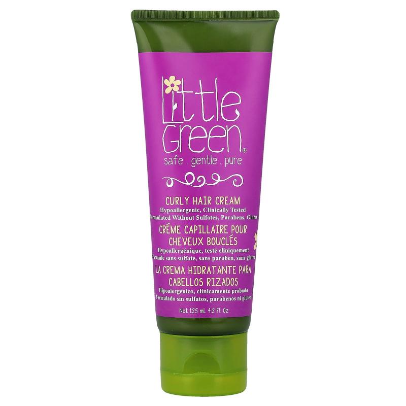Little Green Cares,Curly Hair Cream, 4.2 fl oz (125 ml)