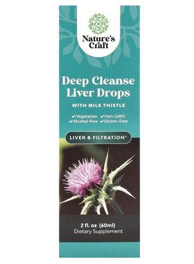 Natures Craft,Deep Cleanse Liver Drops with Milk Thistle, 2