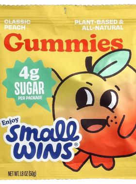 Enjoy Small Wins,Gummies, Classic Peach , 1.8 oz (50 g)