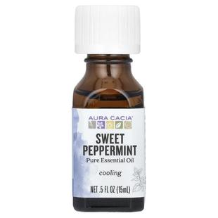 Aura Cacia,Pure Essential Oil, Sweet Peppermint, 0.5 fl oz (