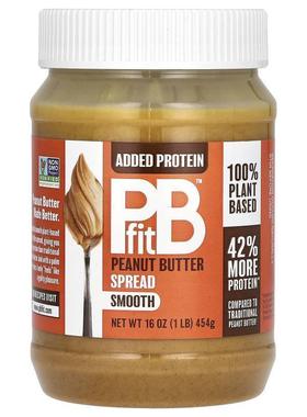 PBfit,Peanut Butter Spread, Smooth, 16 oz (454 g)