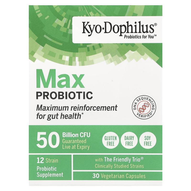 Kyolic,Kyo-Dophilus® Max Probiotic 素食胶囊，500 亿 CFU，30