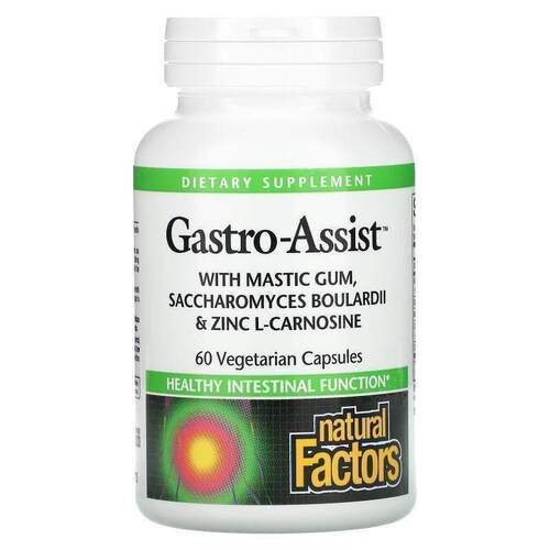 Natural Factors,Gastro-Assist，含乳香胶、布拉酵母菌和左旋肌6