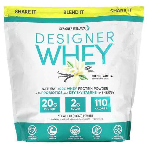 Designer Protein,Designer Whey, Natural 100% Whey Protein Po