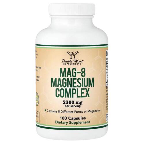 Double Wood Supplements,Mag-8 Magnesium Complex, 180 Capsule