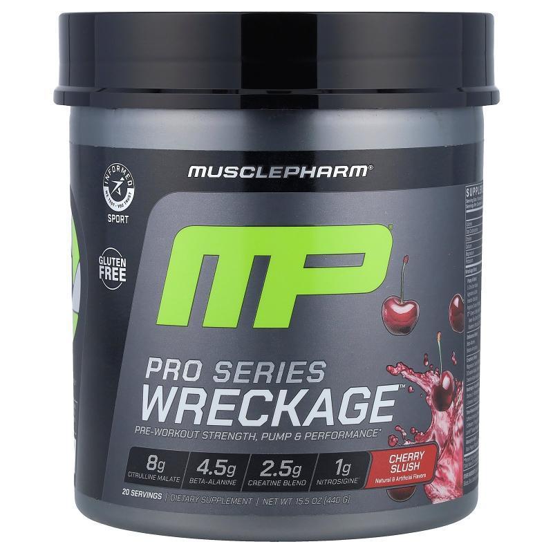 MP,Pro Series Wreckage™, Pre-Workout, Cherry Slush, 15.5 oz