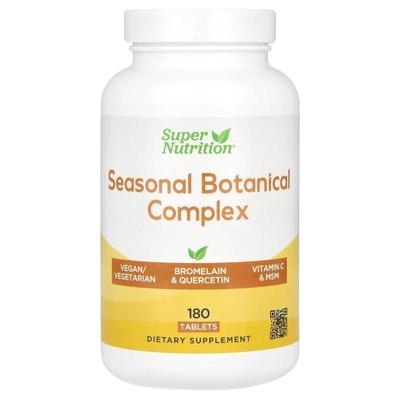 Super Nutrition,Seasonal Botanical Complex, 180 Tablets