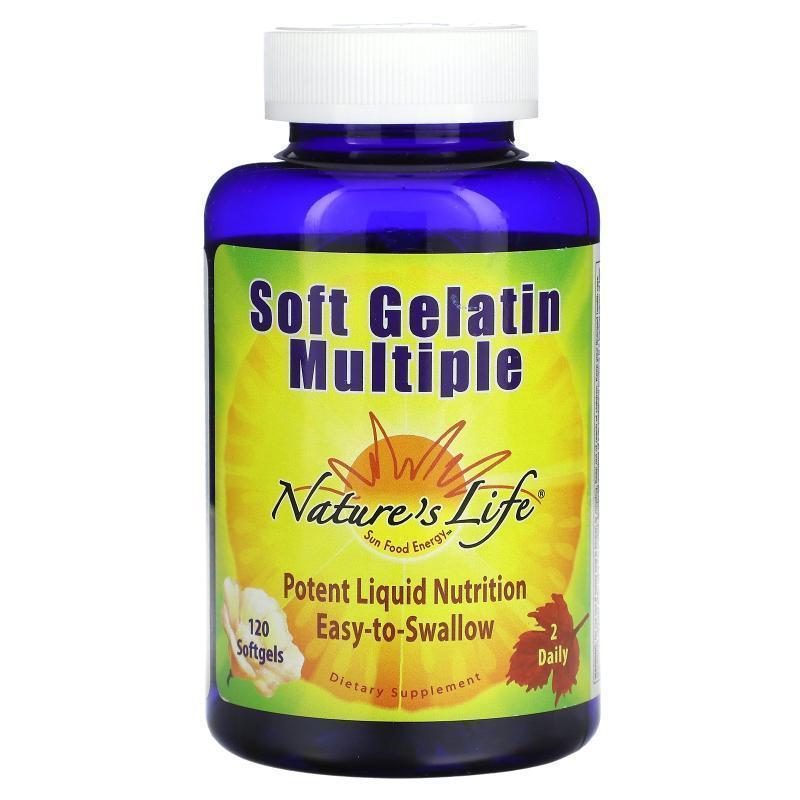 Nature's Life,Soft Gelatin Multiple, 120 Softgels