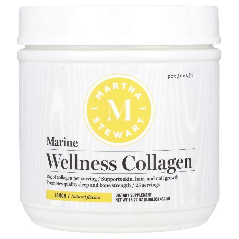 Martha Stewart,Marine Wellness Collagen, Lemon, 15.27 oz (43