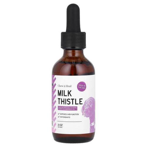 Chew + Heal,Milk Thistle, For Dogs, 2 oz (60 ml)