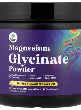 Nature's Craft,Magnesium Glycinate Powder With Vitamin D3, H