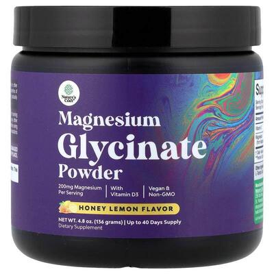Nature's Craft,Magnesium Glycinate Powder With Vitamin D3, H