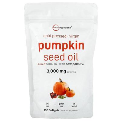Micro Ingredients,Pumpkin Seed Oil, Cold Pressed, 150 Softge