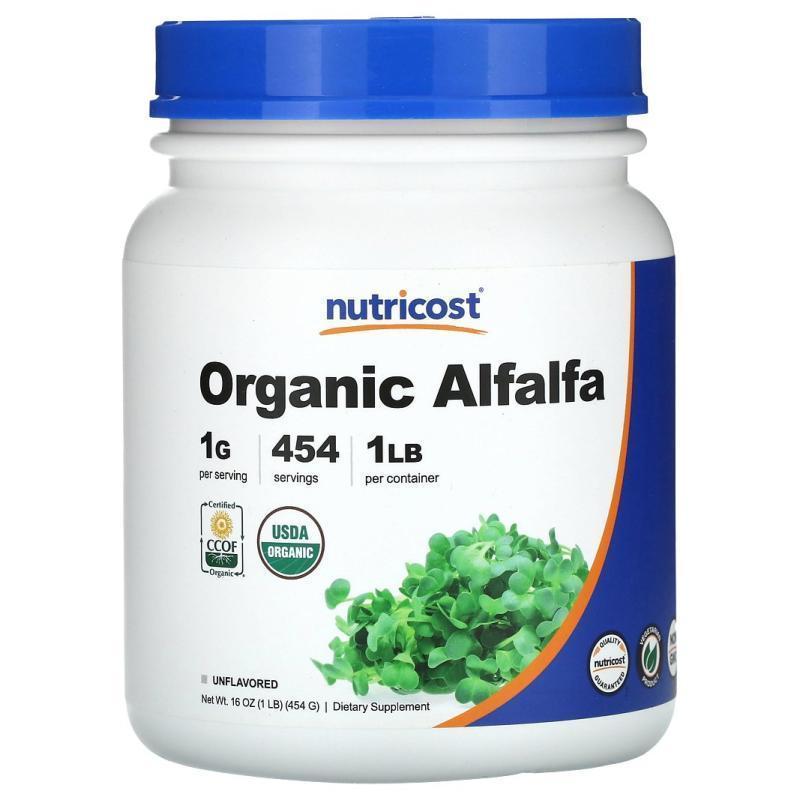 Nutricost,Organic Alfalfa Powder, Unflavored, 16 oz (454 g)