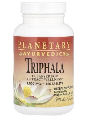 Planetary Herbals,阿育吠陀，三果宝，1,000 毫克，120 片