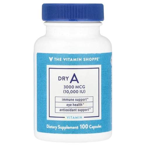 The Vitamin Shoppe,Dry A，3000 微克（10000 国际单位），100