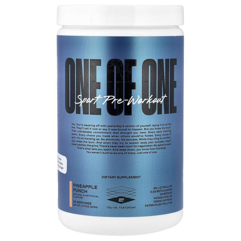 One Of One,Sport Pre-Workout, Pineapple Punch , 17.77 oz (50