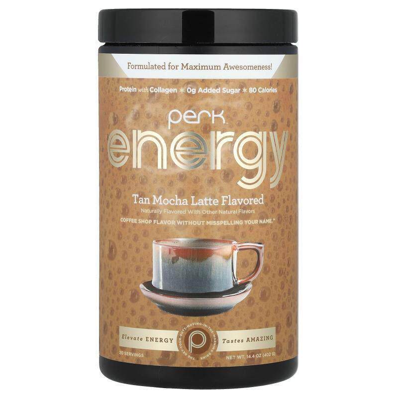 Perk Energy,棕色摩卡拿铁，14.4 盎司（402 克）