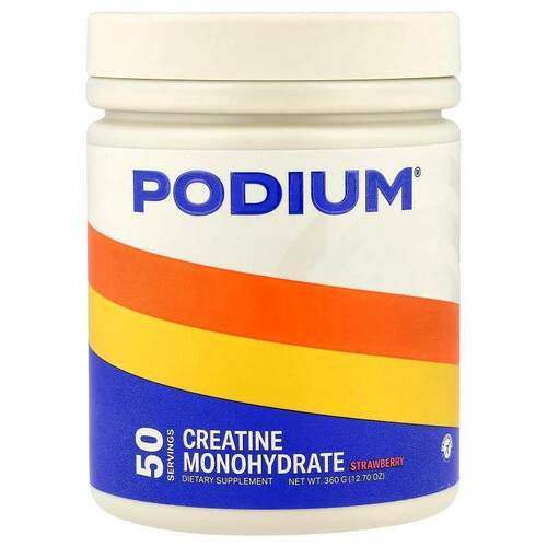 Podium Nutrition,Creatine Monohydrate, Strawberry, 12.7 oz (