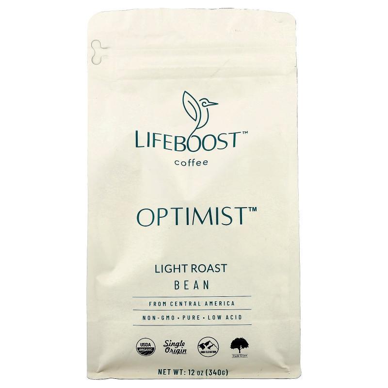 Lifeboost,咖啡，Optimist™，咖啡豆，轻度烘焙，12 盎司（340 克
