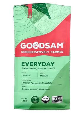 GoodSam PBC,Single Origin Organic Coffee, Everyday, Whole Be