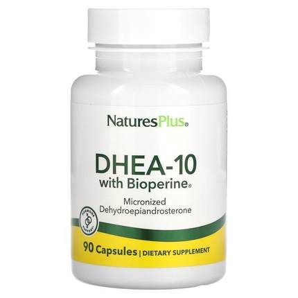 自然加,含 BioPerine 的 DHEA-10，90 粒胶囊