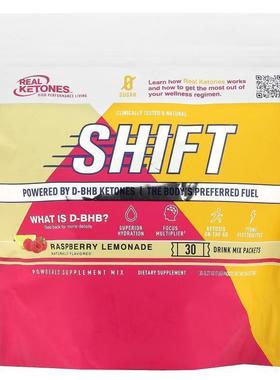 Real Ketones,Shift, Raspberry Lemonade, 30 Drink Mix Packets