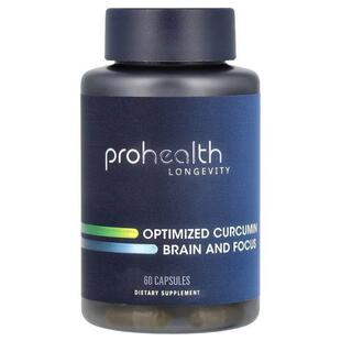 ProHealth Longevity,Optimized Curcumin, Brain and Focus, 60