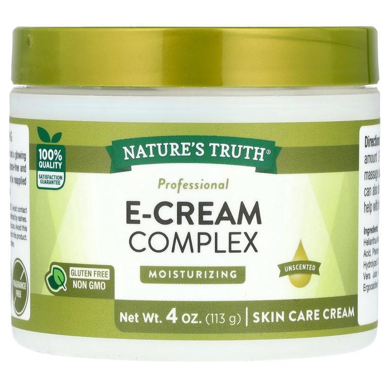Nature's Truth,E-Cream Complex, Skin Care Cream, Unscented ,