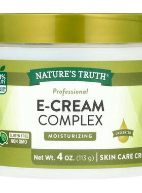 Nature's Truth,E-Cream Complex, Skin Care Cream, Unscented ,