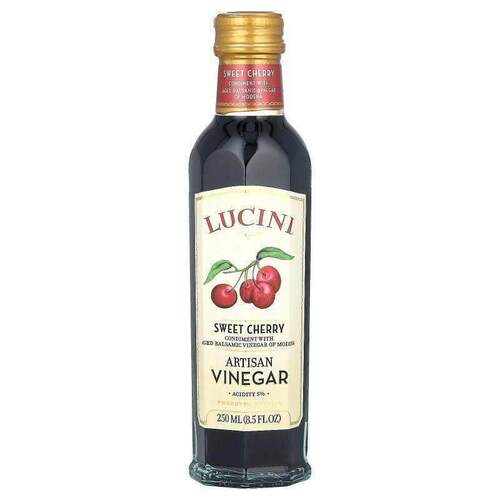 Lucini,Artisan Vinegar, Sweet Cherry, 250 ml (8.5 fl oz)