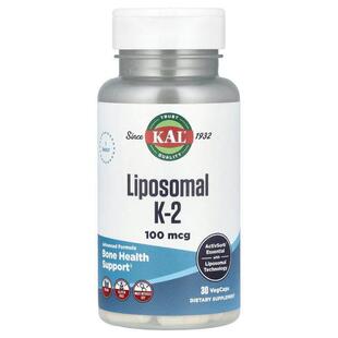 KAL,Liposomal K-2, 100 mcg, 30 VegCaps