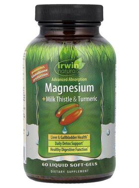 爱乐能,Advanced Absorption Magnesium + Milk Thistle &amp