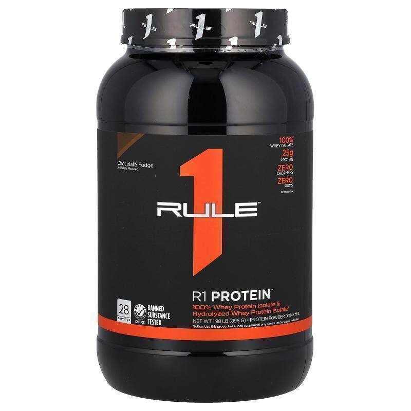 Rule One Proteins,R1 Protein Powder Drink Mix, Chocolate Fud - 实物图