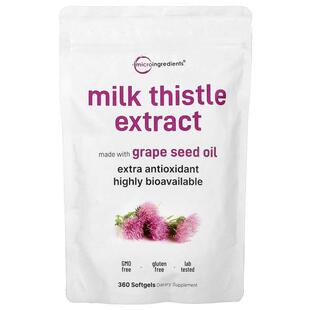 Micro Ingredients,Milk Thistle Extract, 360 Softgels (100 mg