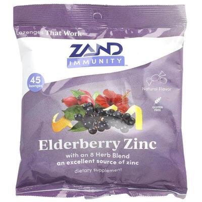 Zand,Immunity™，接骨木果锌锭剂，45 粒